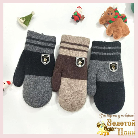 Варежки на меху м (9-11) 240906-HN-5307В