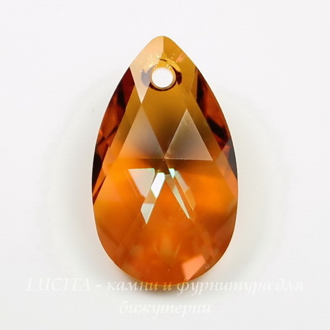 6106 Подвеска Сваровски Капля Crystal Copper (16 мм)
