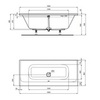 Ванна прямоугольная 180х80 см Ideal Standard Tonic II E399501