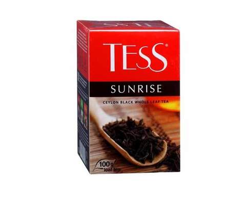 Чай черный листовой Tess Sunrise, 200 г