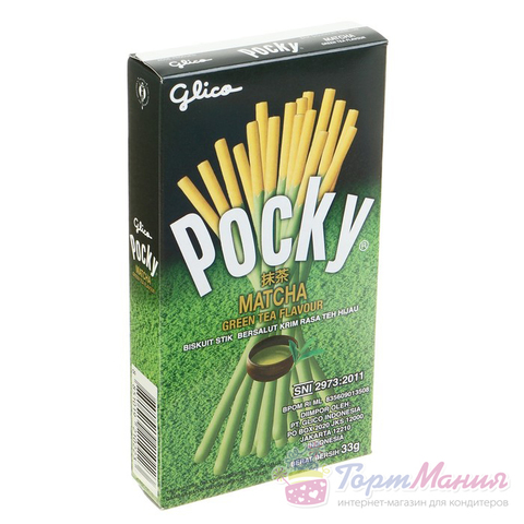 Палочки поки GLICO Зелёный чай, 33 г