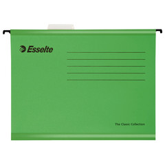 Подвесная папка Esselte Standart А4 до 250 листов зеленая (25 штук в упаковке)