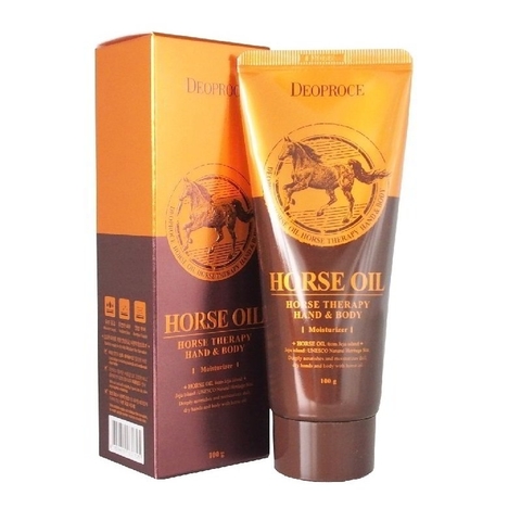 DEOPROCE HAND & BODY HORSE OIL CREAM 100ГР