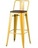 Стул барный TOLIX WOOD со спинкой желтый