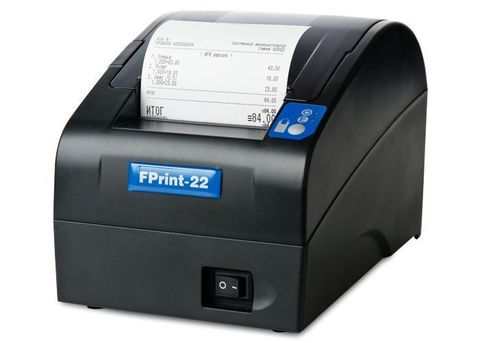 Фискальный регистратор АТОЛ FPrint-22ПТК. Черный. Без ФН, RS+USB+Ethernet