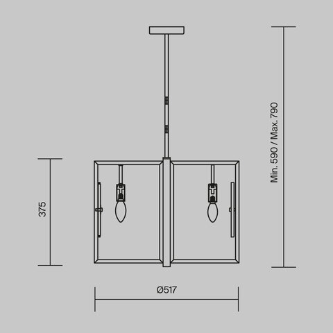 Подвесной светильник Maytoni Marmo MOD099PL-06G