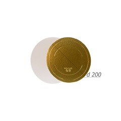 Подложка усиленная двусторонняя золото/жемчуг 3,2 мм. Диаметр 20