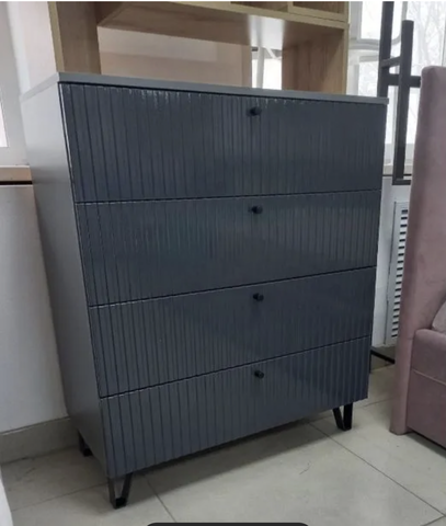 Комод Оливия 4 ящика графит