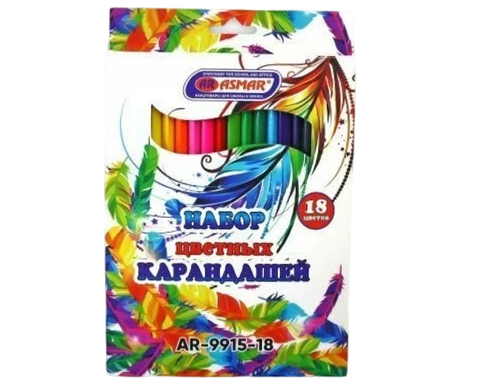 НАБОР ЦВЕТНЫХ КАРАНДАШЕЙ 18 ЦВ. 