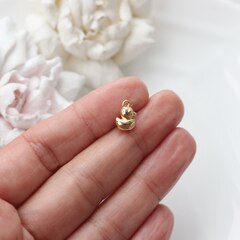 Подвеска Уточка 10*7 мм, позолота, П069