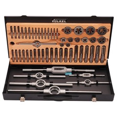 Набор метчиков и плашек M5 -M20 HSS-G 55пр Volkel 48005