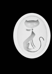 Силиконовый молд Камея КОШЕЧКА