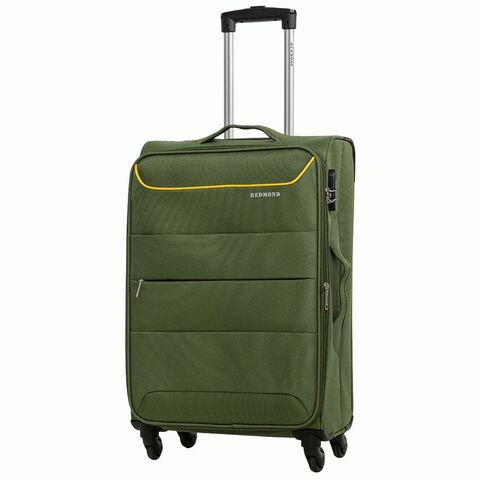 Чемодан Redmond тканевый облегченный средний Хаки (оливковый) 68x43x27+3 см