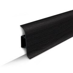 Плинтус ПВХ Идеал Классик 302 Венге черный 2200х85х22 мм