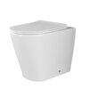 Ceramica Nova Highlight CN1812 Напольный пристенный унитаз-соло с ультра тонким сидением с функцией плавного закрытия, цвет: белый