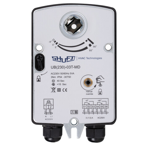 Электропривод Shuft UB(230)-03T-MD с возвратной пружиной