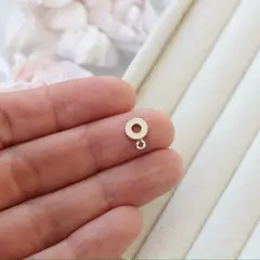 Бейл, держатель для кулона, 7*2,5 мм, родий, Б025