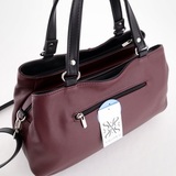 Сумка Саломея 198 наппа бордо + черный