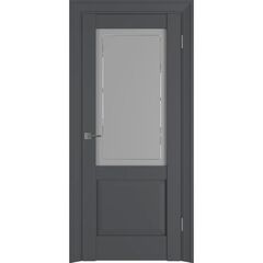 Купить Межкомнатная дверь ПЭТ Witon 02C Grey остеклённая