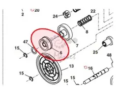 NGERH0434QSZZ Шестерня тефлонового вала 26T оригинал для Sharp MXM266 / MXM316 / MXM356