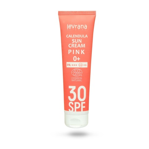 Солнцезащитный крем для лица и тела «Календула 30SPF PINK 0+» 100 мл. (Levrana)