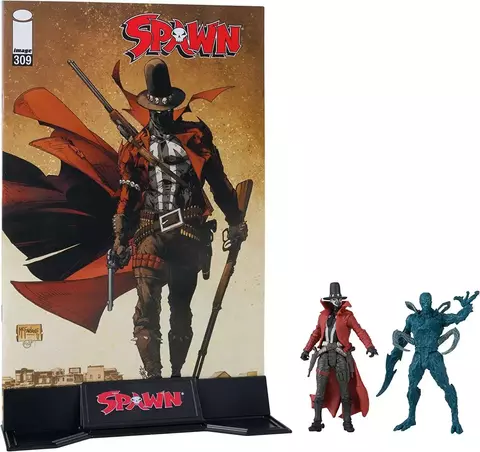 Фигурка McFarlane Toys: Spawn - Gunslinger and Auger with Comic Book