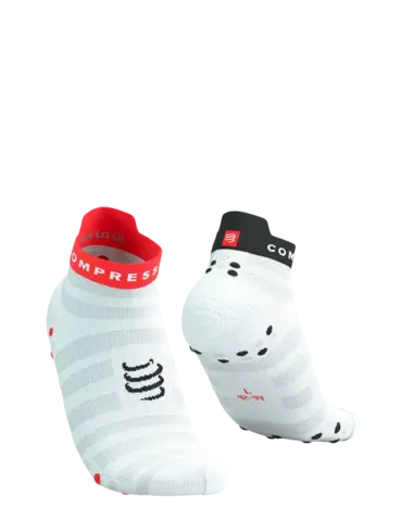 Носки Run Ultralight Low V4 WHITE/FLUO RED/BLACK