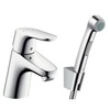 Смеситель для раковины с гигиеническим душем с цепочкой Hansgrohe Focus 31926000