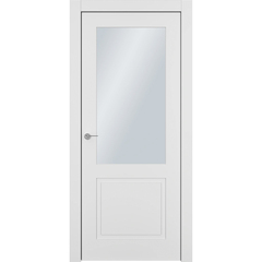 Купить Межкомнатная дверь эмаль Классика 2 белая остеклённая