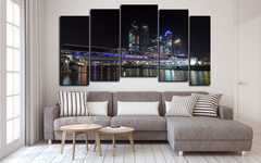 Модульная картина "Ночная Москва"