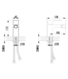 Смеситель для биде LEMARK PLUS FACTOR  LM1608C