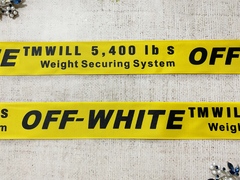 Лента репсовая с принтом, ш. 3,8-4 см, жёлтый