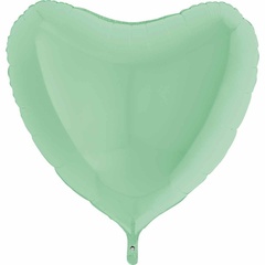 Большой Шар Сердце Матовое Зеленый