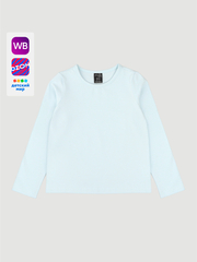 Лонгслив для девочки Mjölk White Blue