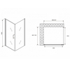 Abber Sonnenstrand AG04090M-S70M Душевой уголок, 90x70x195, цвет: хром