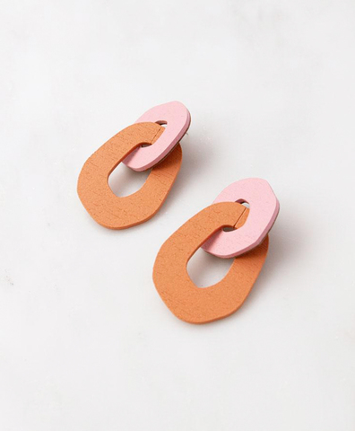 Серьги Rosa Earrings in Rose/Orange