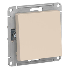 ATLASDESIGN 1-клавишный ПЕРЕКЛЮЧАТЕЛЬ, сх.6, 10АХ, механизм, БЕЖЕВЫЙ ATN000261