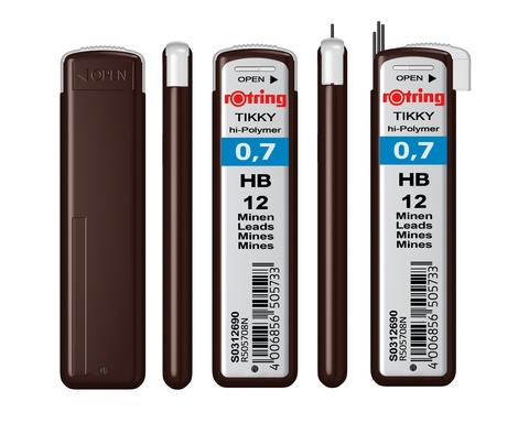 Грифель Rotring Tikky 0.7 mm HB (12 шт.) (S0312690)