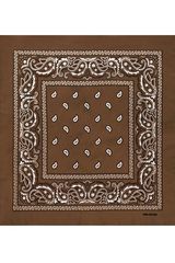 Бандана коричневая пейсли огурцы