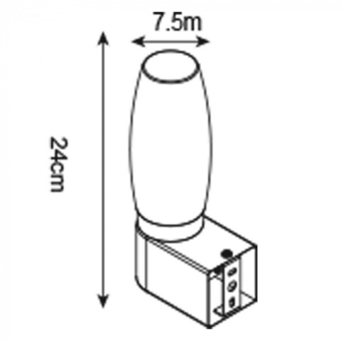 Настенный светильник Arte Lamp AQUA-BASTONE A1209AP-1CC