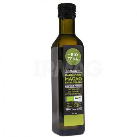 Органическое оливковое масло Extra Virgin 250 мл