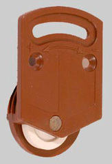 Ролик нижний для шкафов-купе РН-34 (коричневый)