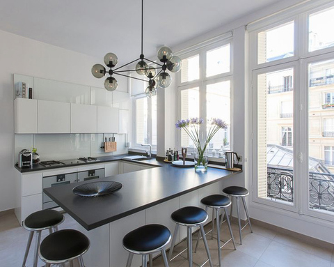 Люстра Modo Chandelier 10 Globes Black