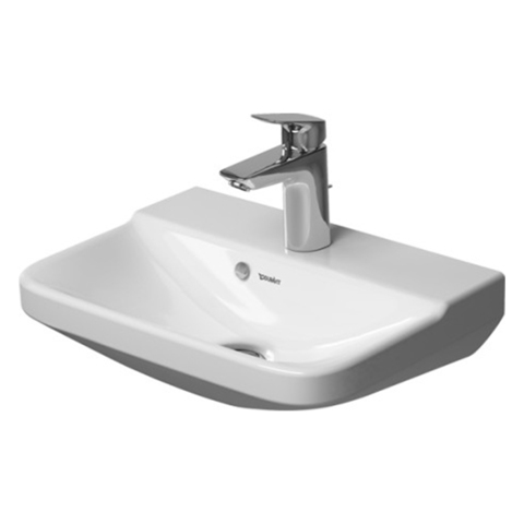 Duravit P3 Comforts Раковина  для рук с перел., с 1 отв. под смес., вкл. заглушку для перелива, хром, 450x320мм, Цвет: Белый 716450000