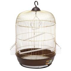 Triol клетка A9001G для птиц круглая, золото, d335*530мм