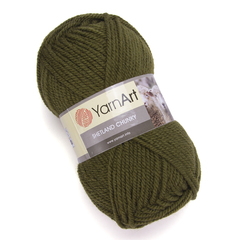 Пряжа Shetland Chunky. Цвет: Болотный. Артикул: 637