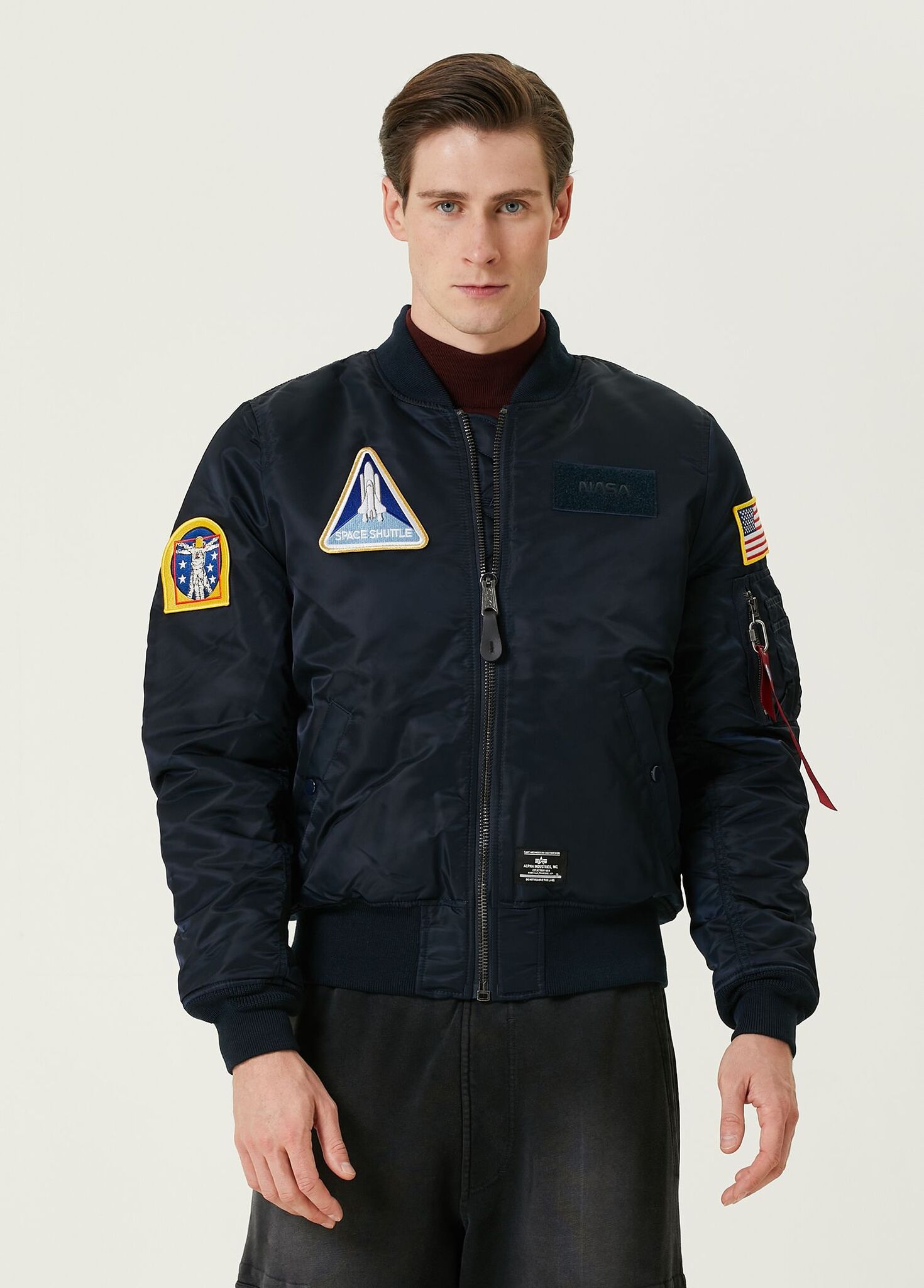 Alpha Industries MA 1 NASA Gen II Replica Blue Alpha Industries AlphaWear Alpha Industries