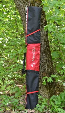 Чехол для беговых лыж Nordski Black-Red на 1 пару до 195 см