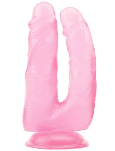 Розовый анально-вагинальный фаллоимитатор 14 Inch Dildo - 18 см. - Chisa Hi-Rubber CN-711937866