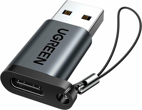 Адаптер UGREEN US276 35000 USB 3.0-A to USB-C M/F Adpater, Black